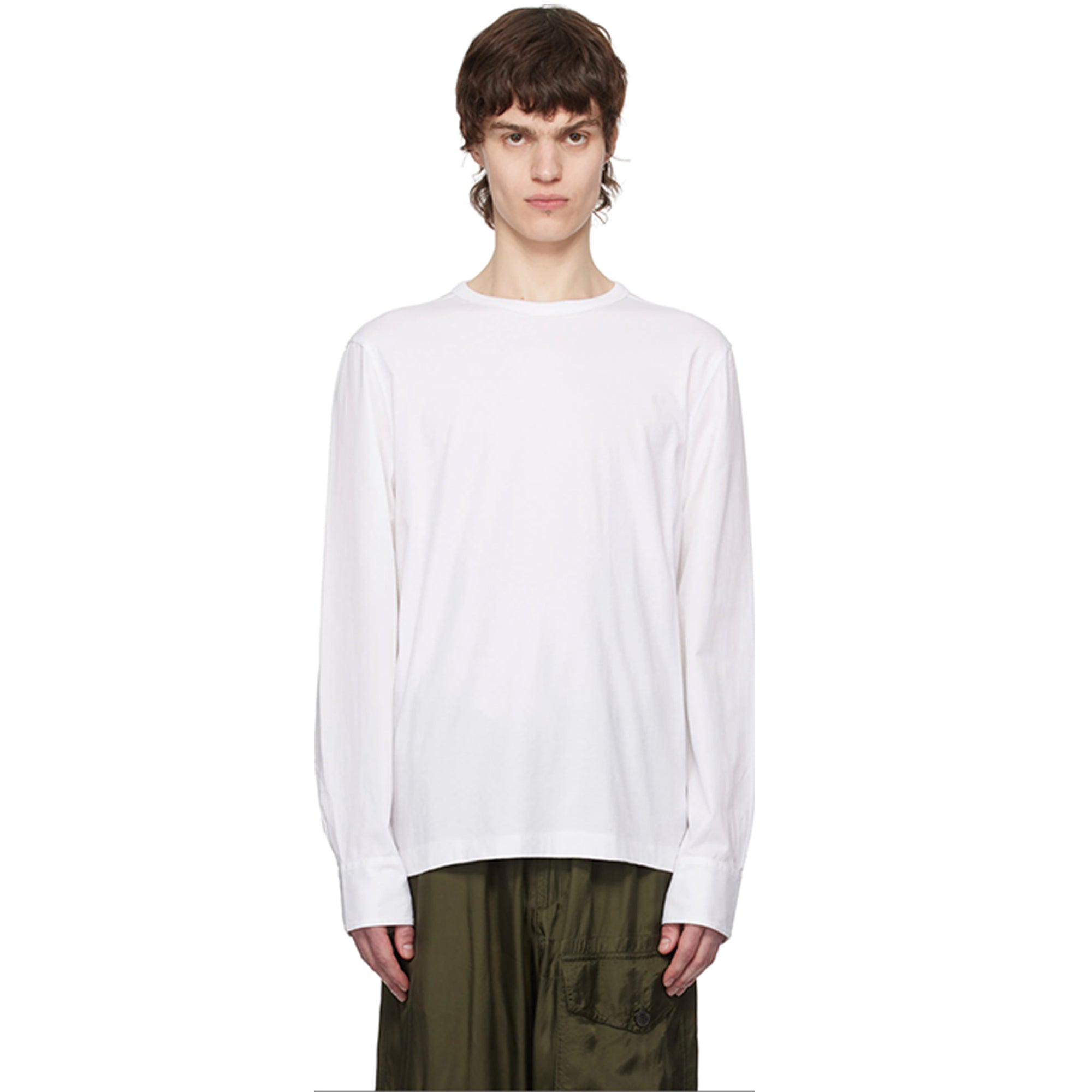 Hybrid Long Sleeve Top – White