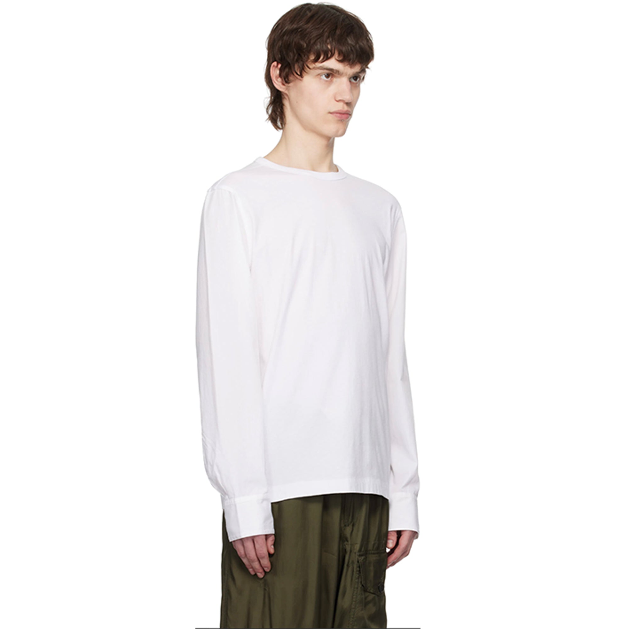 Hybrid Long Sleeve Top – White