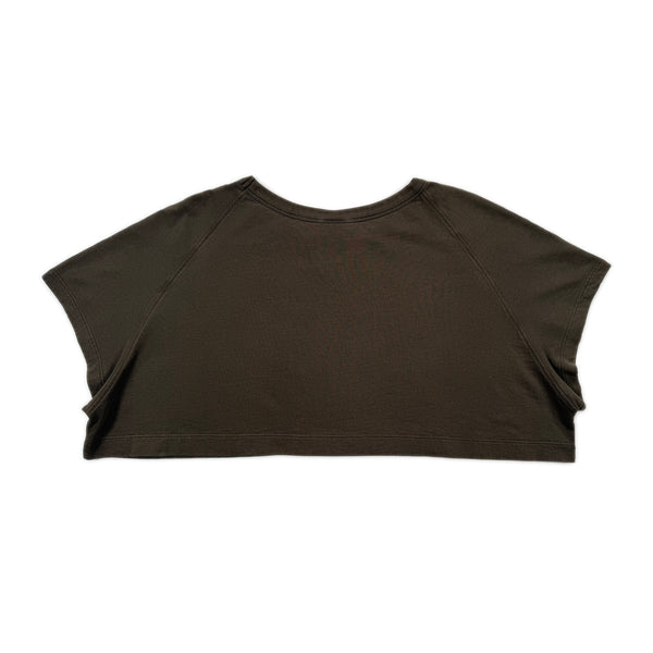 Cropped Sweatshirt – Brown