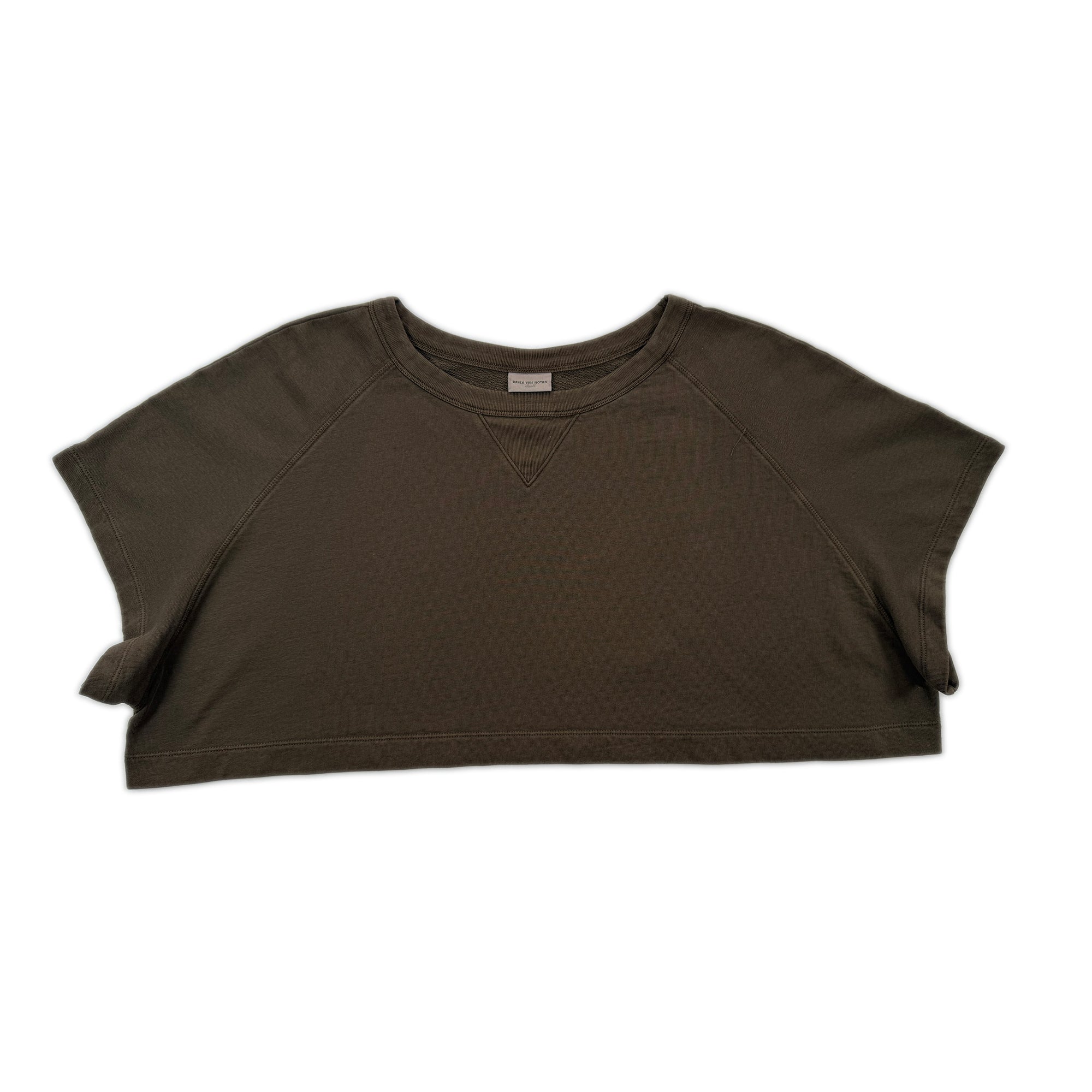 Cropped Sweatshirt – Brown