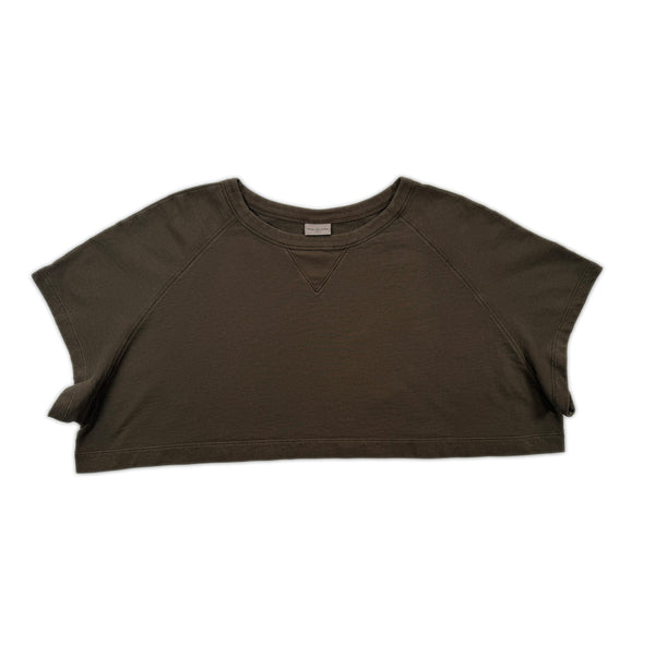 Cropped Sweatshirt – Brown