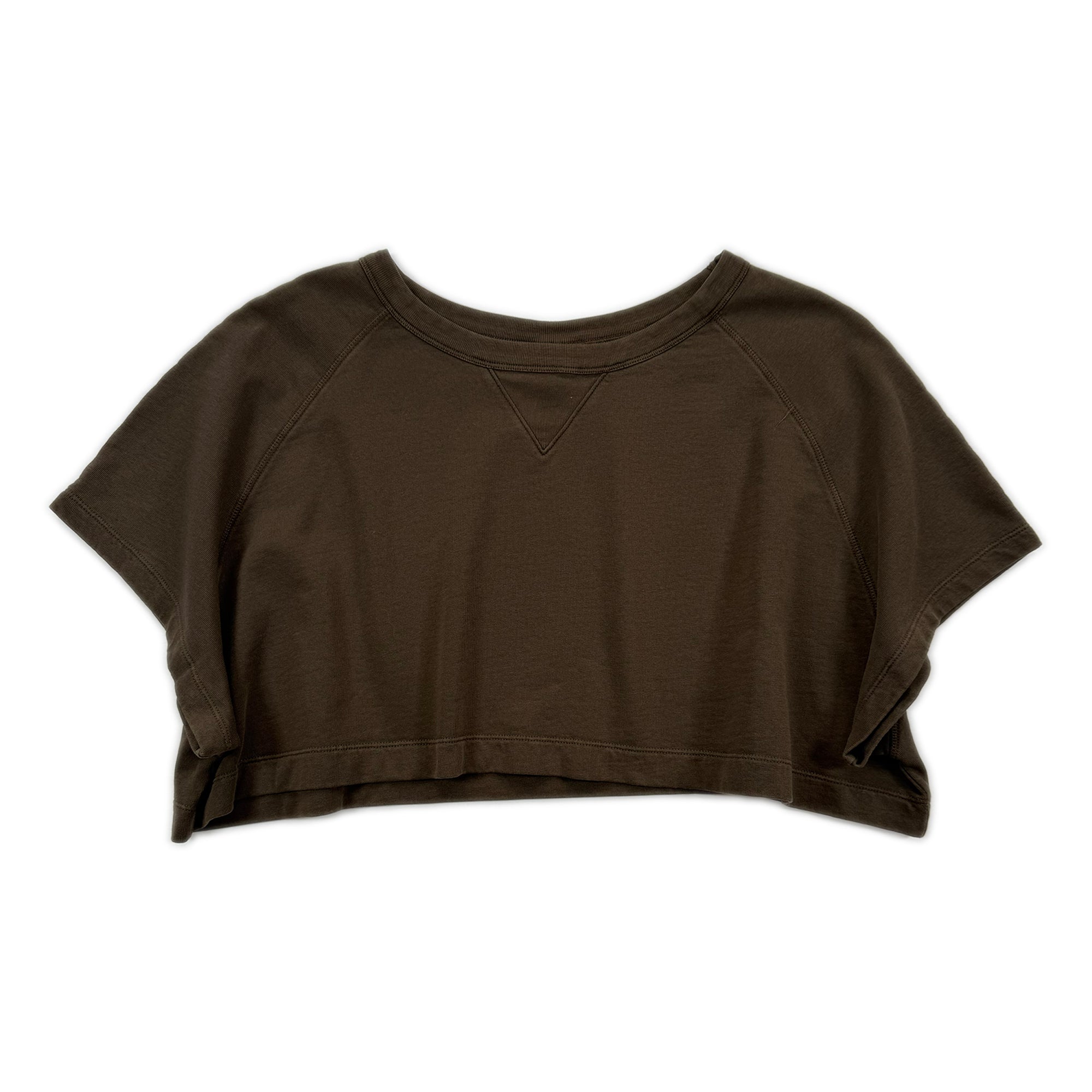 Cropped Sweatshirt – Brown