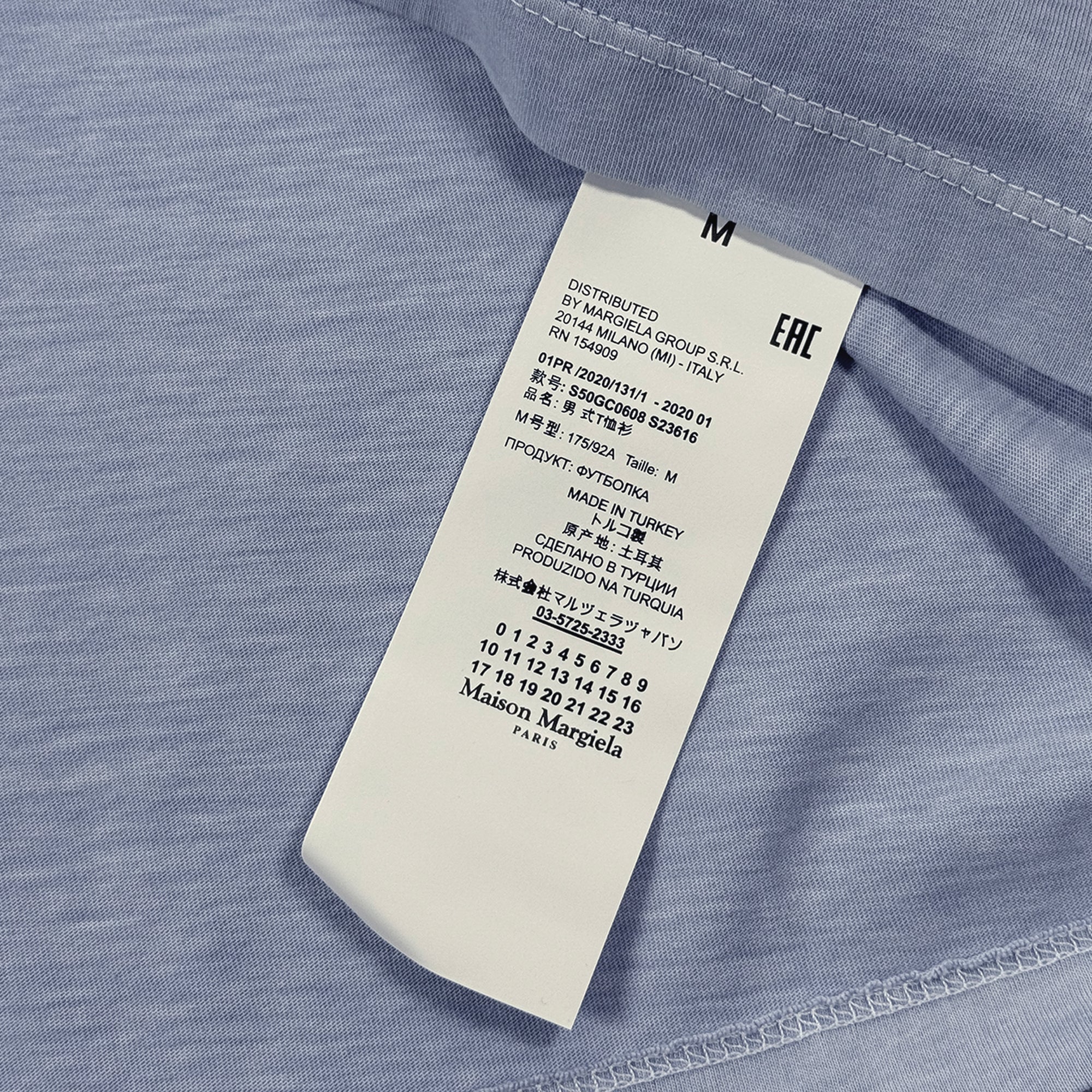 Line 10  T-shirt - Enzyme Washed Blue