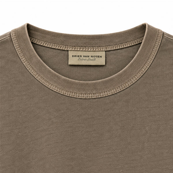 Dries Van Noten Layered Mesh Sleeve - Washed Khaki Green