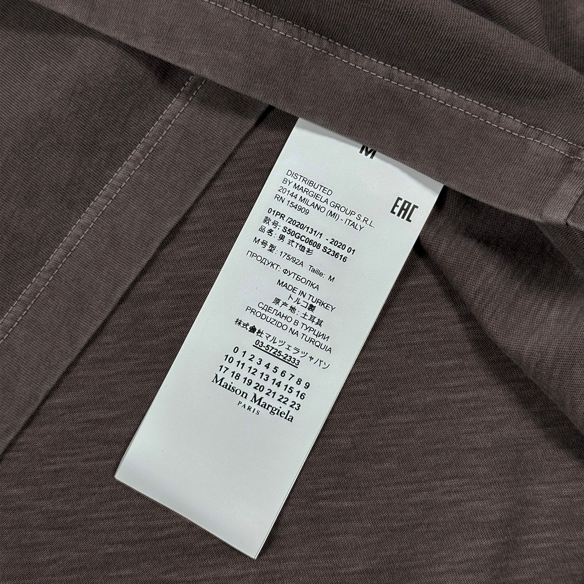 Line 10  T-shirt - Enzyme Washed Brown