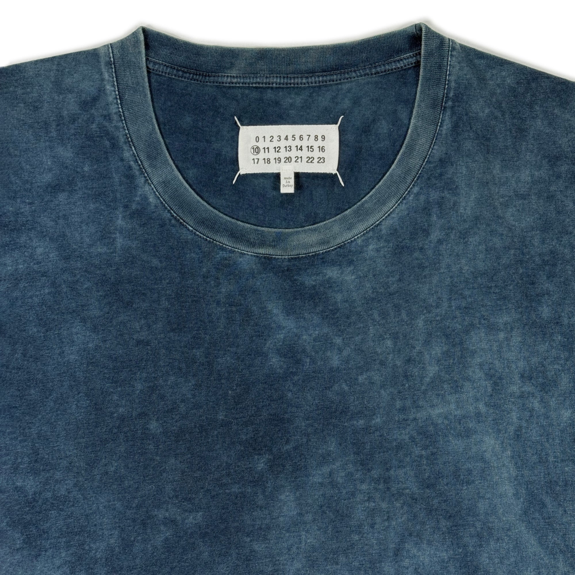 Line 10 T-shirt - Overdyed Blue