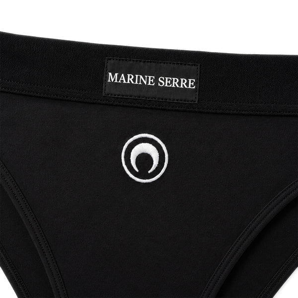 Moon Logo High Waisted Brief - Black