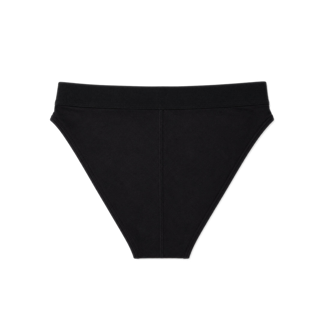 Moon Logo High Waisted Brief - Black