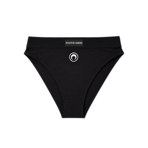 Moon Logo High Waisted Brief - Black