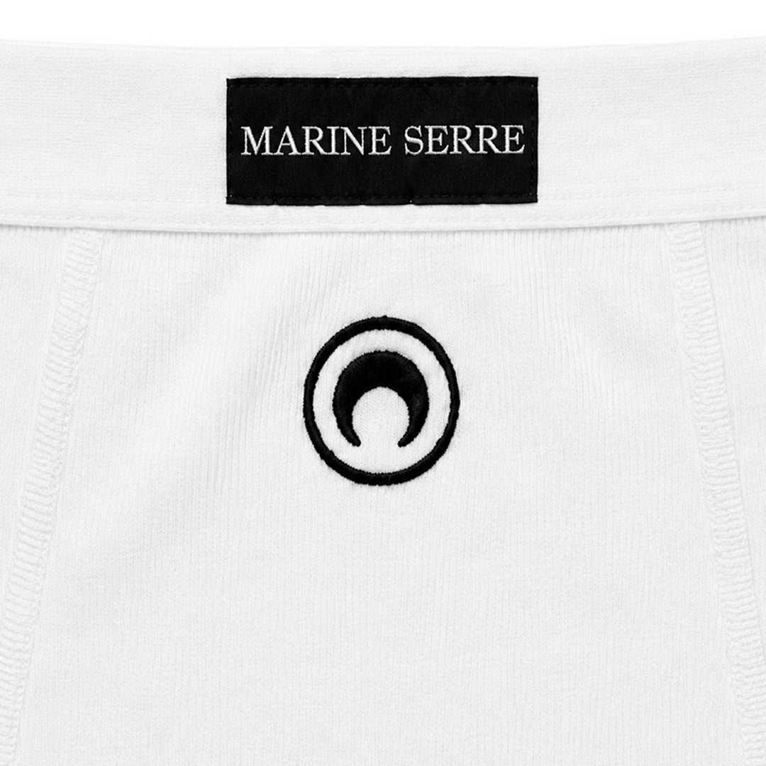 Moon Logo Organic Cotton 2x2 Brief - White