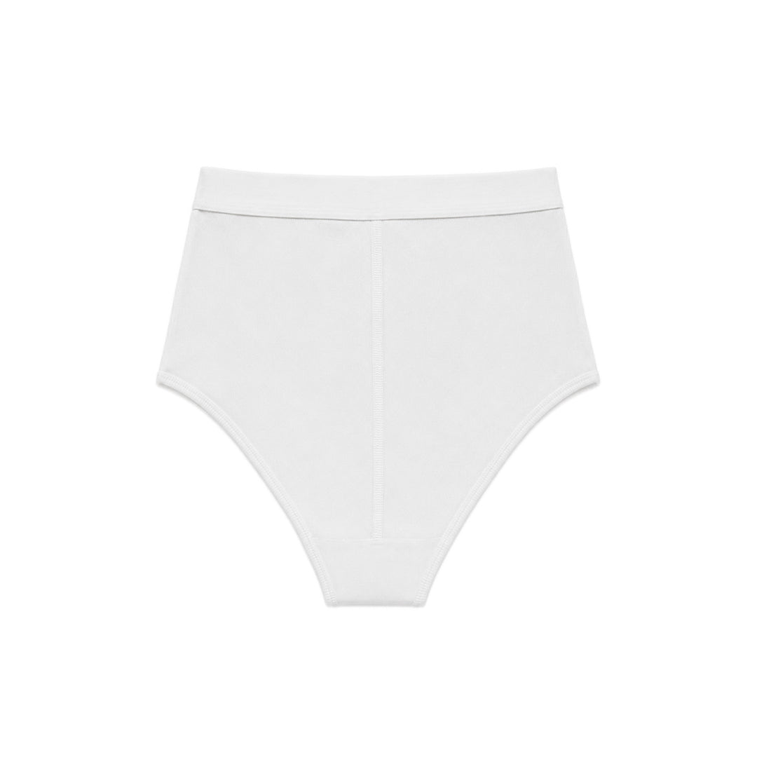 Moon Logo Organic Cotton 2x2 Brief - White