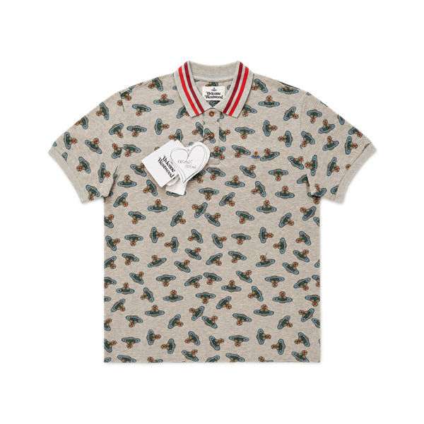 Logo Print Polo Shirt - Sand Brown