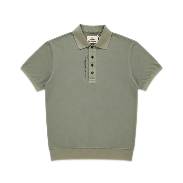 Garment-Dyed Pique Polo Shirt - Sage Green