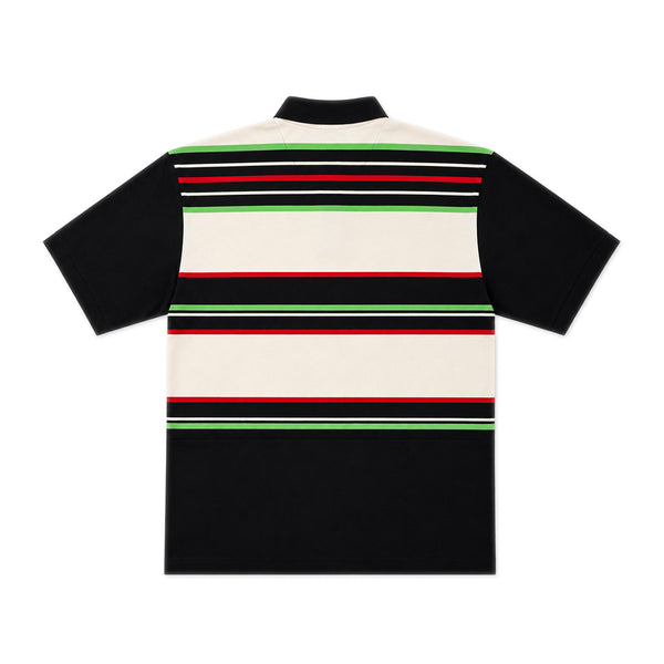 Oversized Striped Polo Shirt