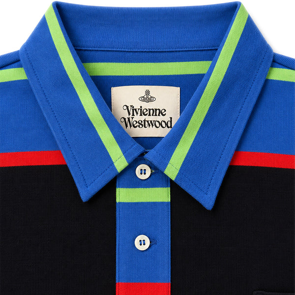 Lobster Polo Shirt - Blue Stripe