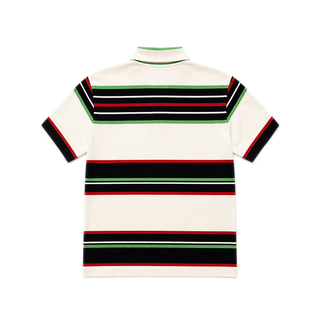 Lobster Polo Shirt - White Stripe