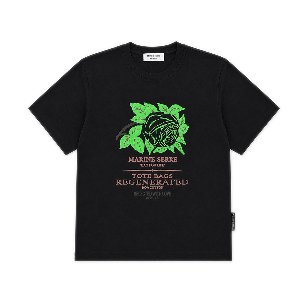 Graphic Organic Cotton T-shirt - Black
