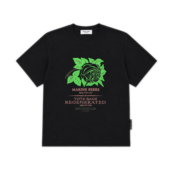 Graphic Organic Cotton T-shirt - Black