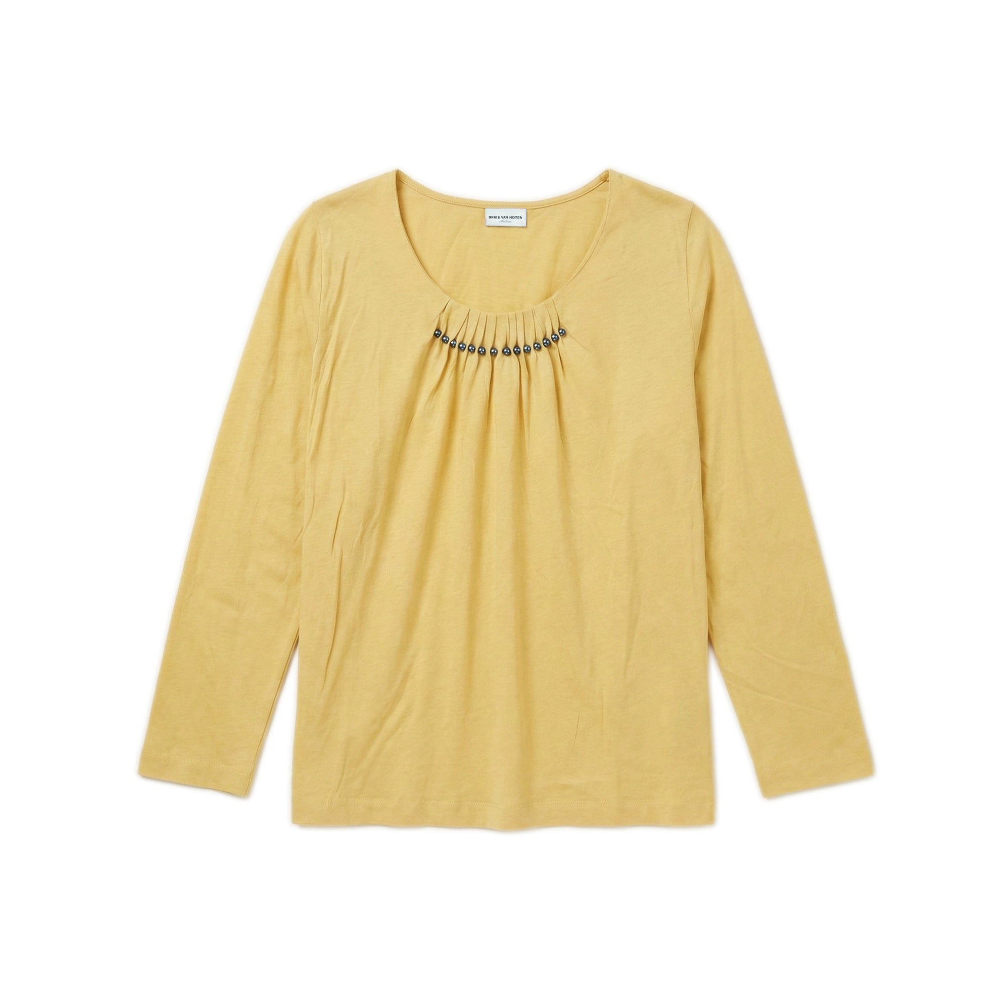 Beaded Long Sleeve - Mustard