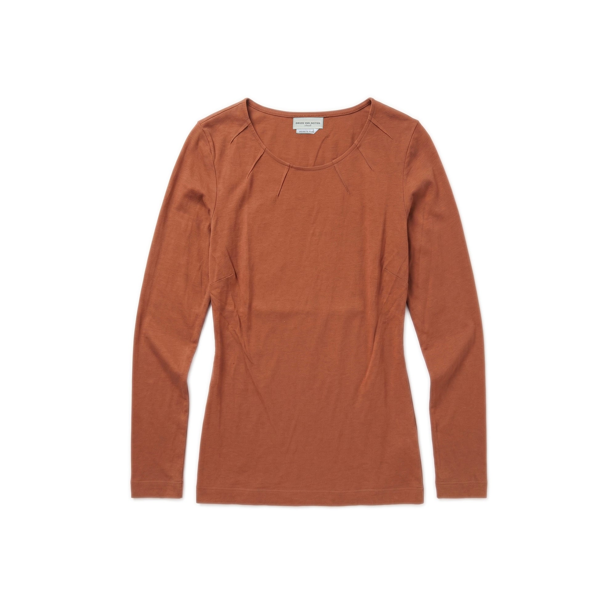 Ribbon Tie top – Clay
