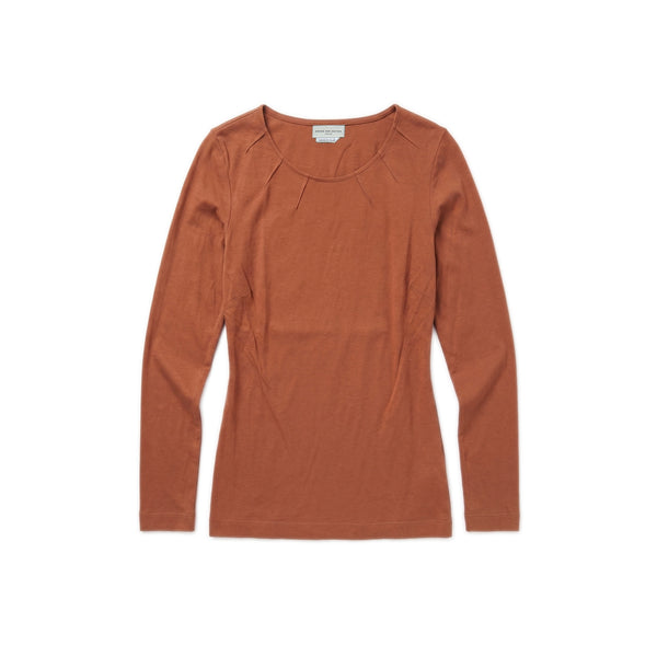 Ribbon Tie top – Clay