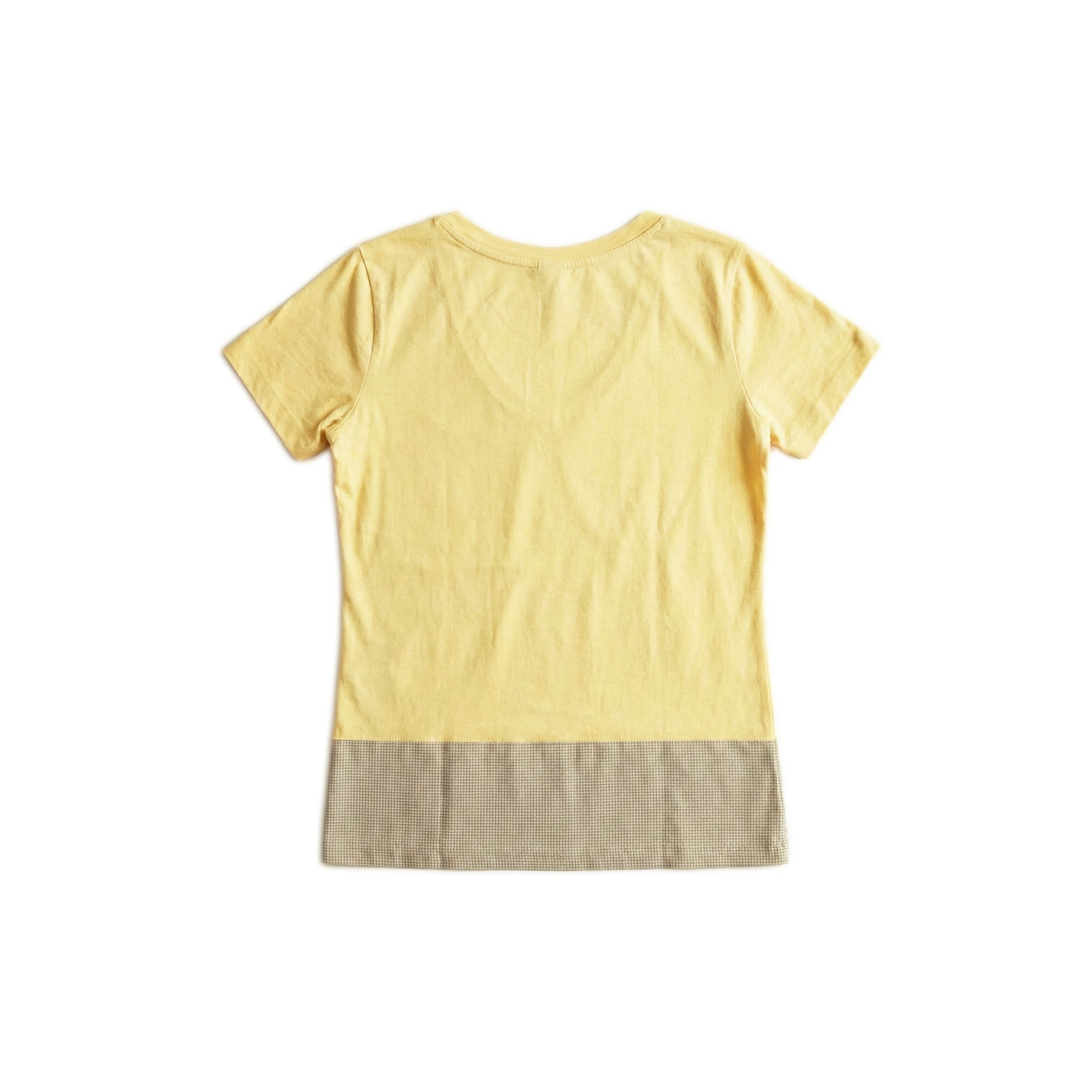 Dot-Hem T-shirt - Mustard