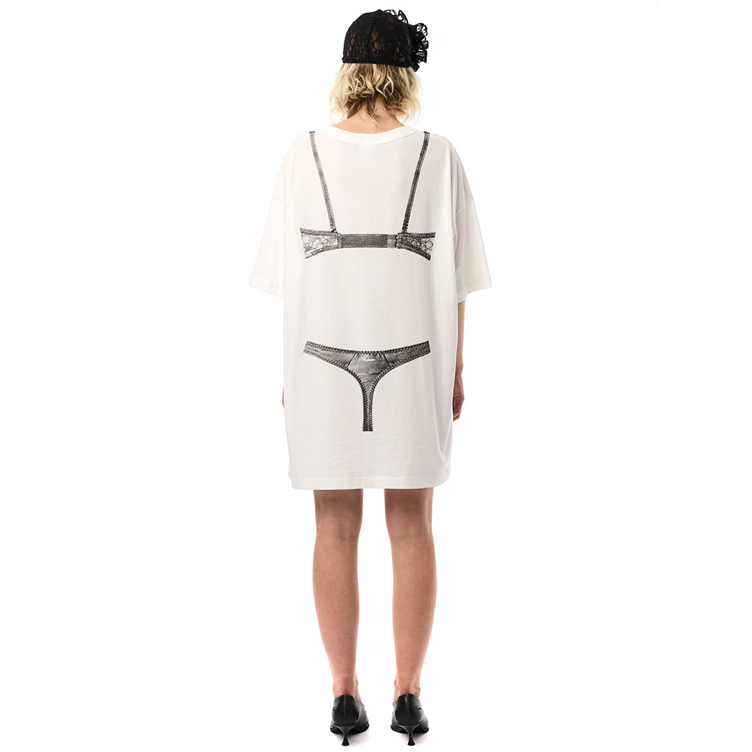 Trompe L'oeil Tall Tee - White
