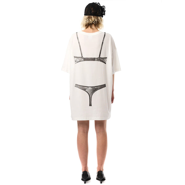 Trompe L'oeil Tall Tee - White