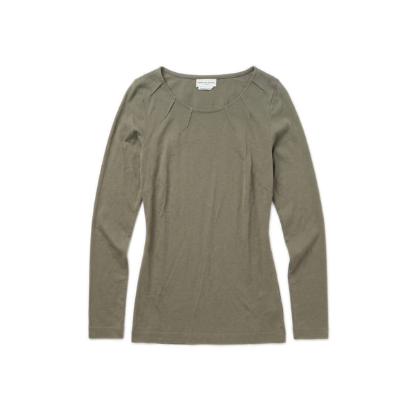 Ribbon Tie top – Olive