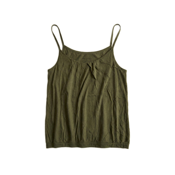 Fine Cotton Camisole - Olive