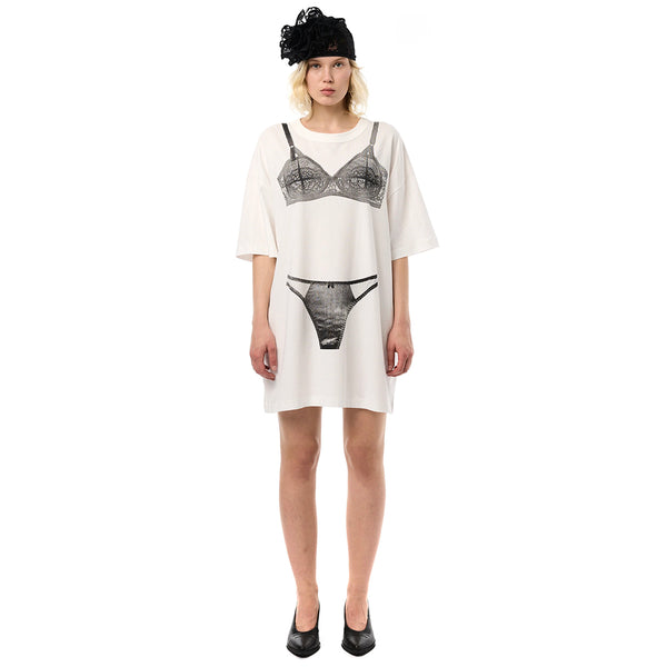 Trompe L'oeil Tall Tee - White