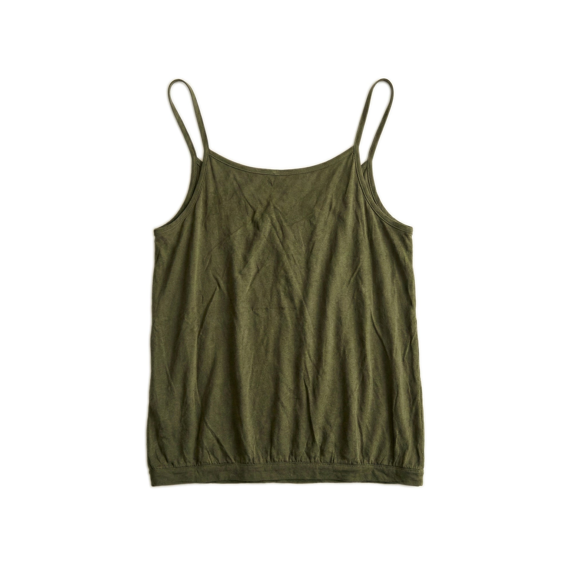 Fine Cotton Camisole - Olive