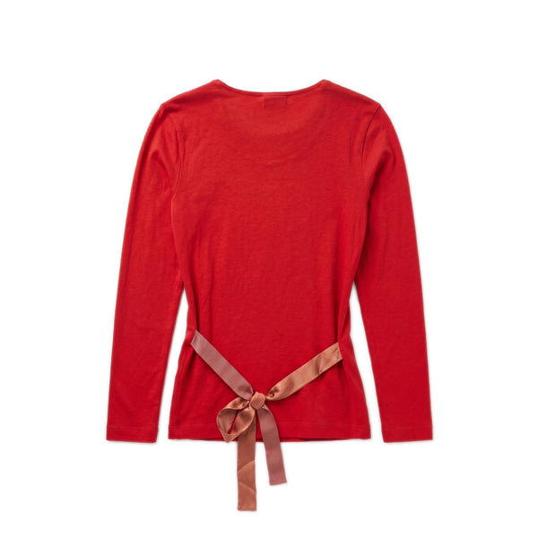 Ribbon Tie top – Red