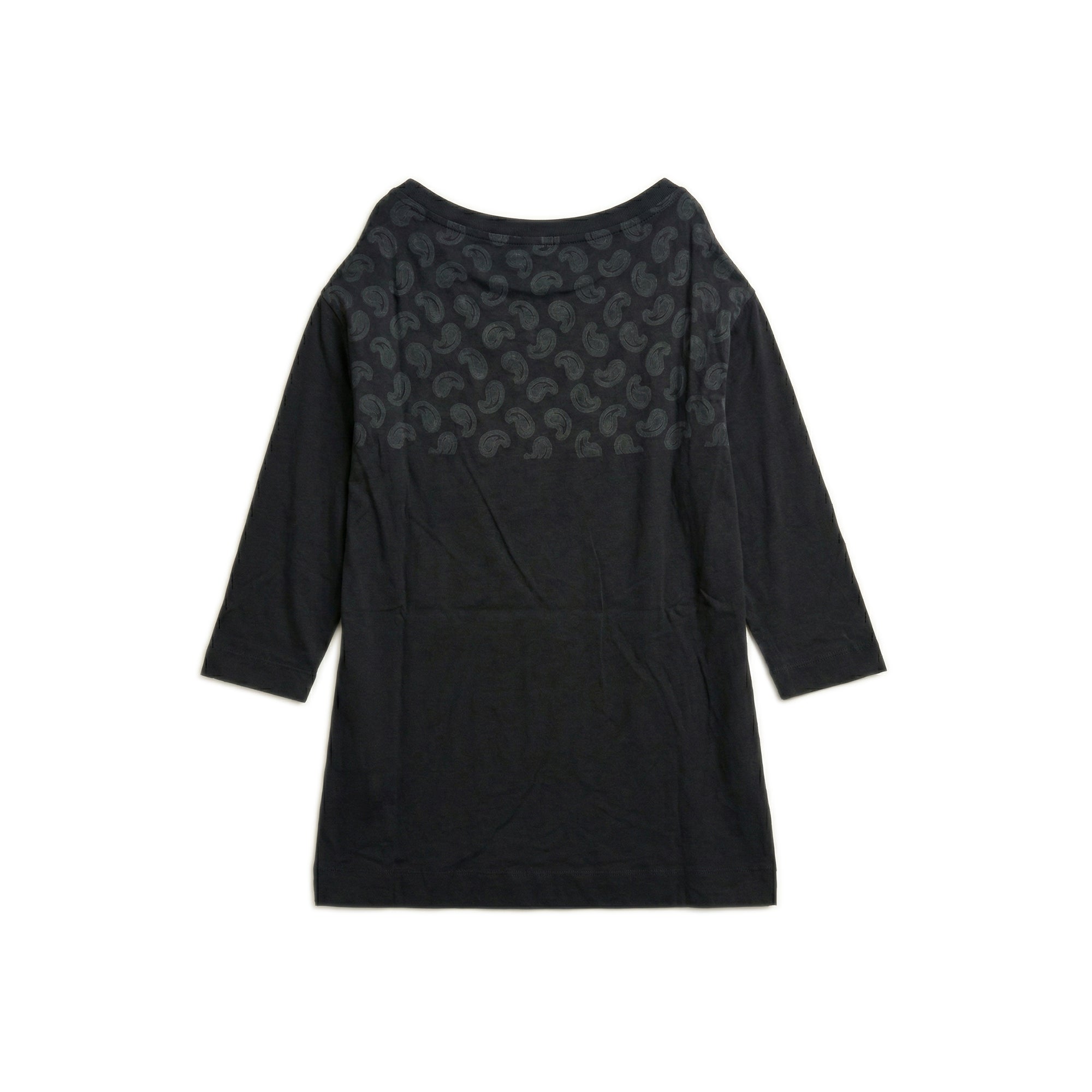 Paisley Drape Top - Black