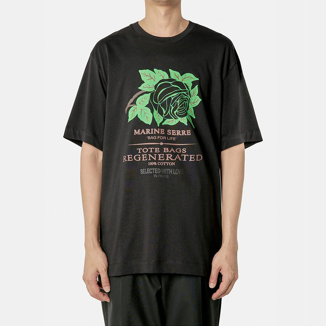 Graphic Organic Cotton T-shirt - Black