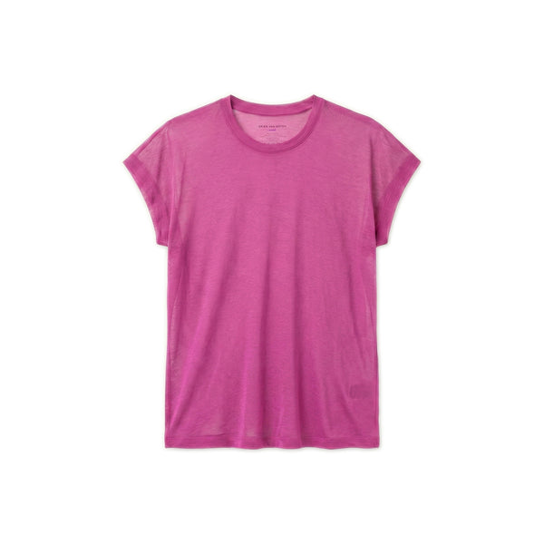 Ultra-Fine Crew Neck T-shirt - Pink
