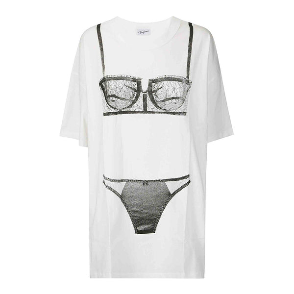 Trompe L'oeil Tall Tee - White