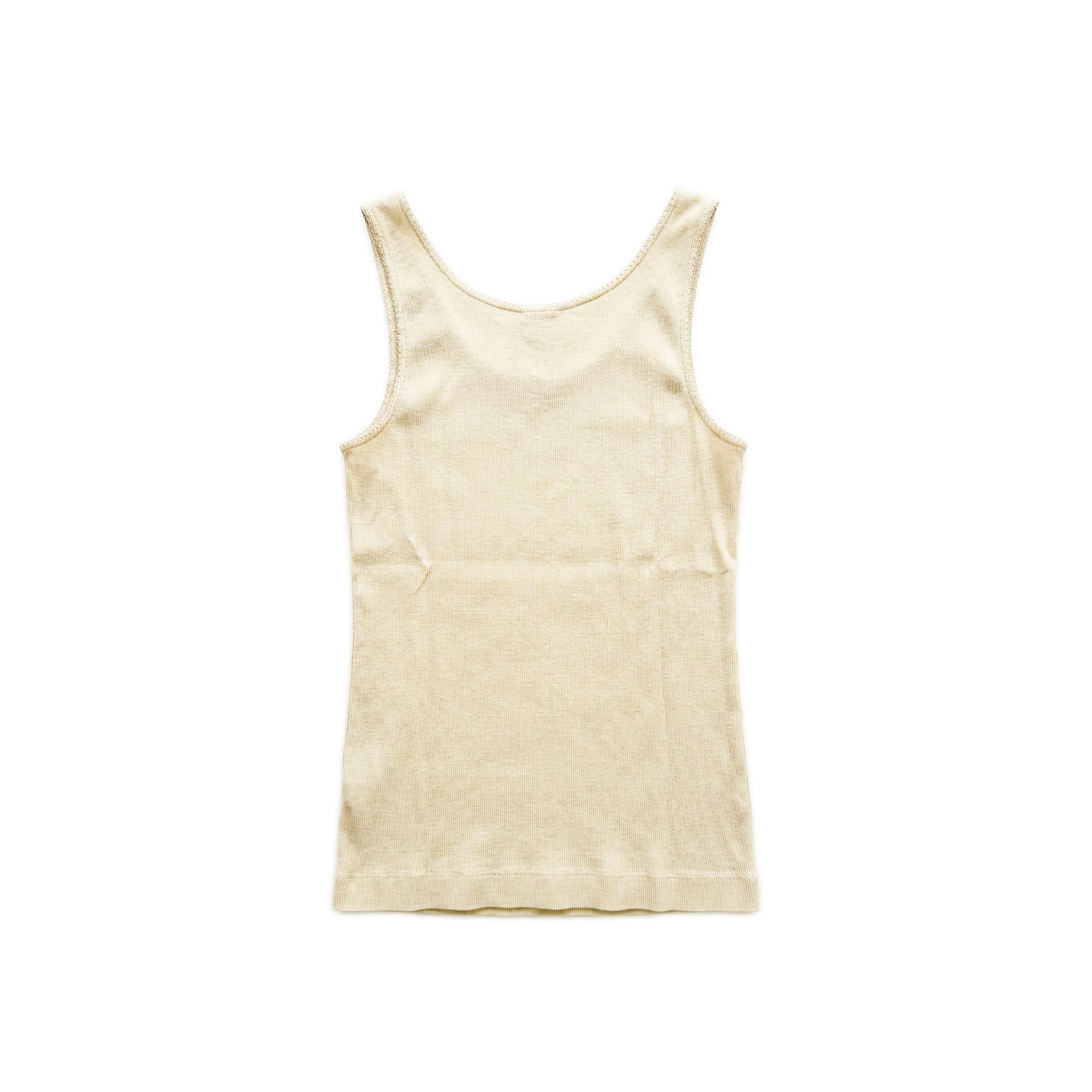 Ribbed Cotton Tank - Sand