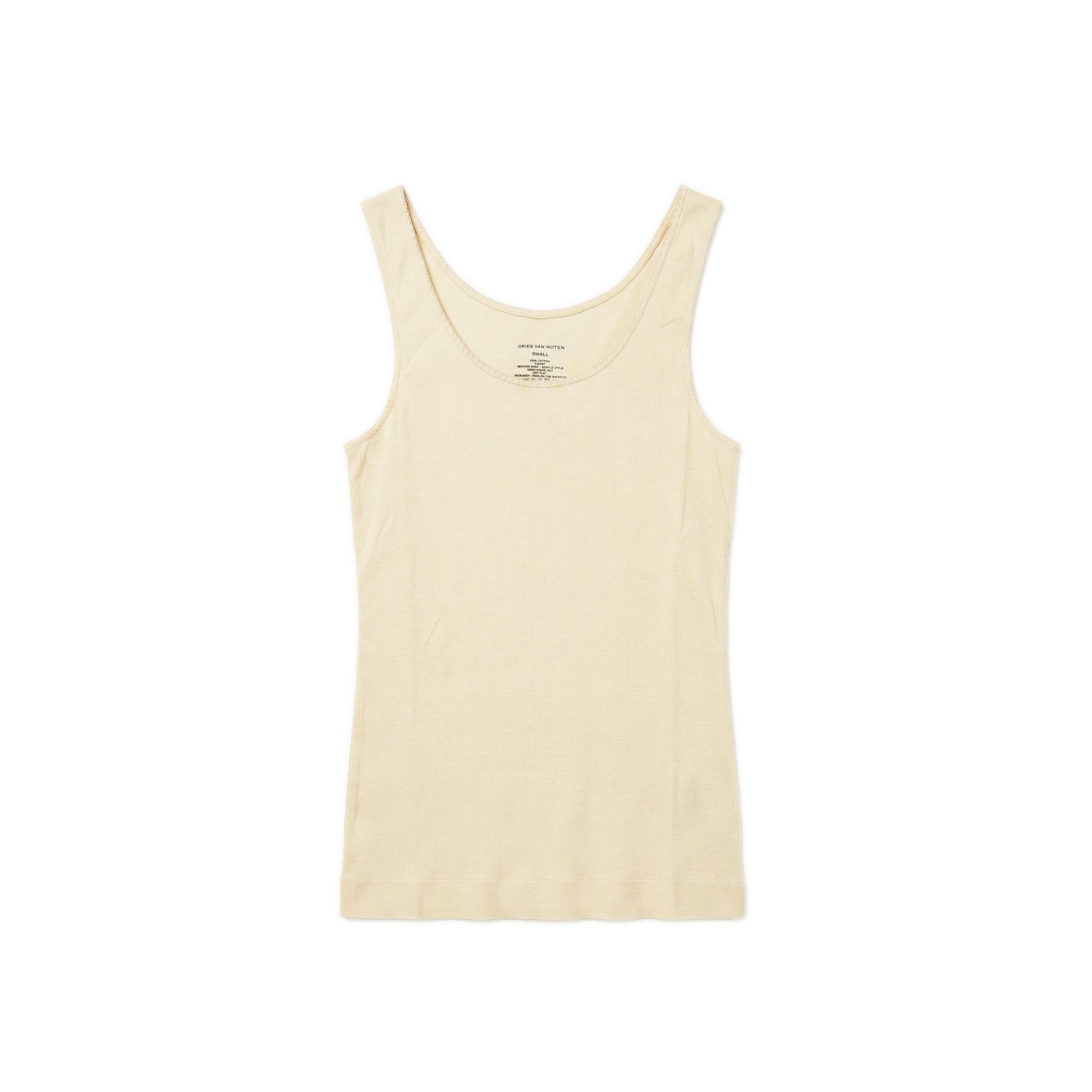 Ribbed Cotton Tank - Sand