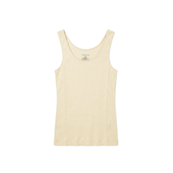 Ribbed Cotton Tank - Sand