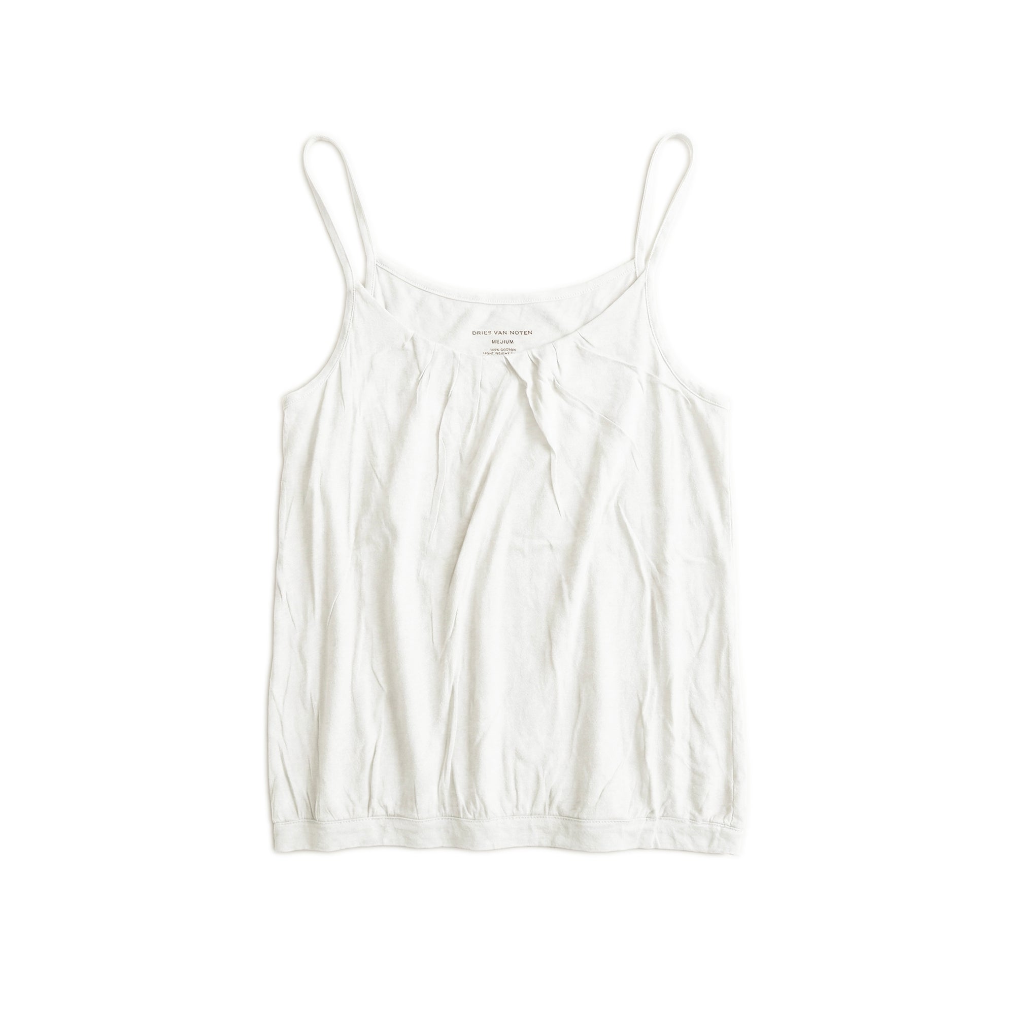 Fine Cotton Camisole - White