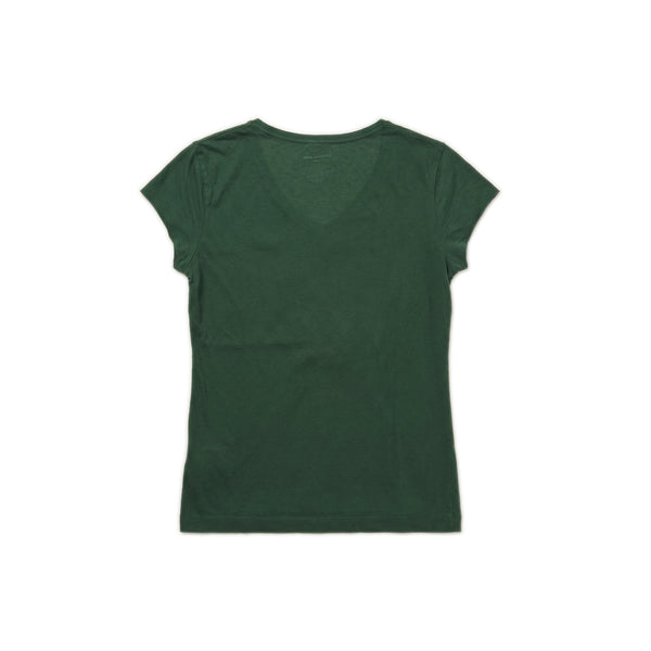 Asymmetric Gathered T-shirt - Forest