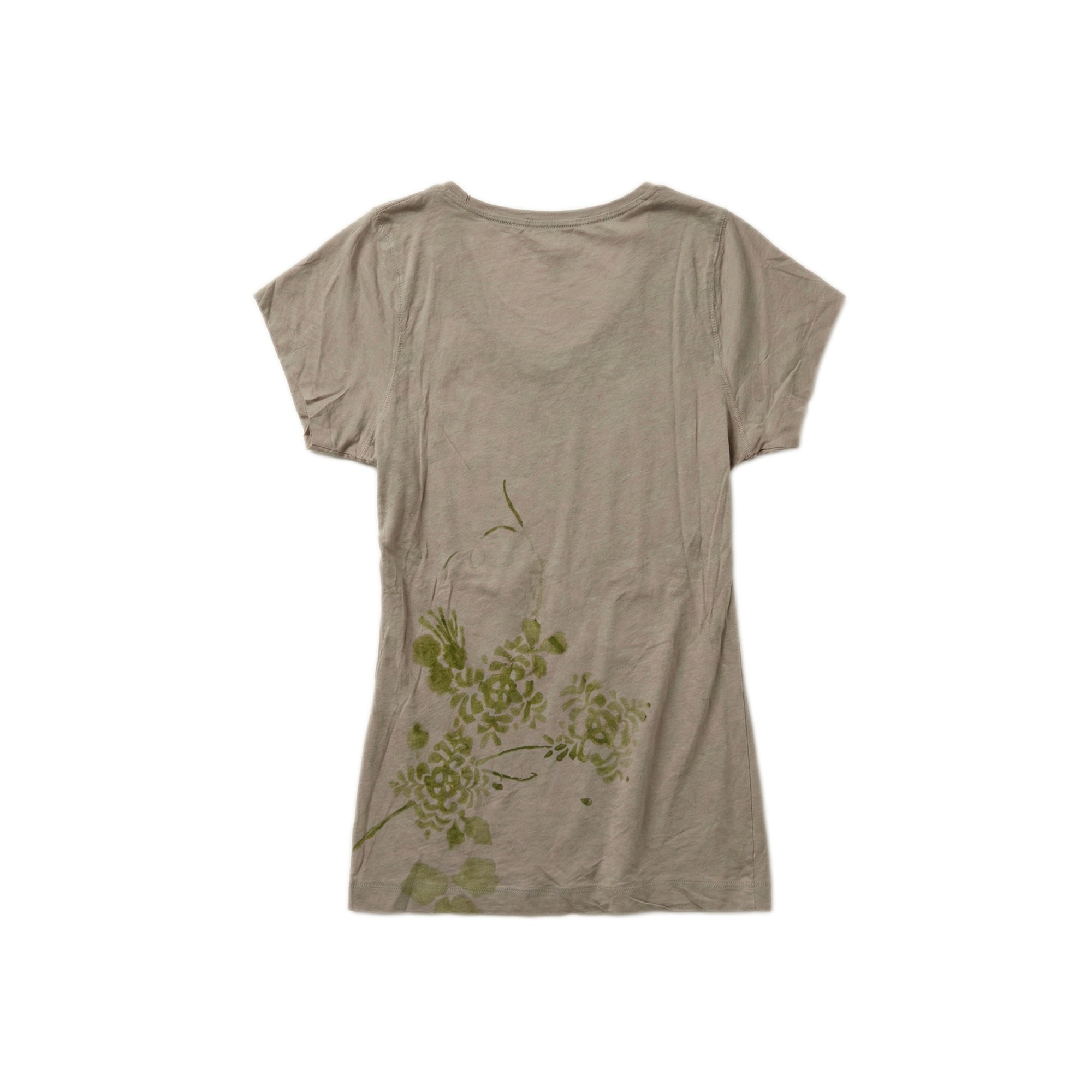 Floral Print T-shirt - Taupe