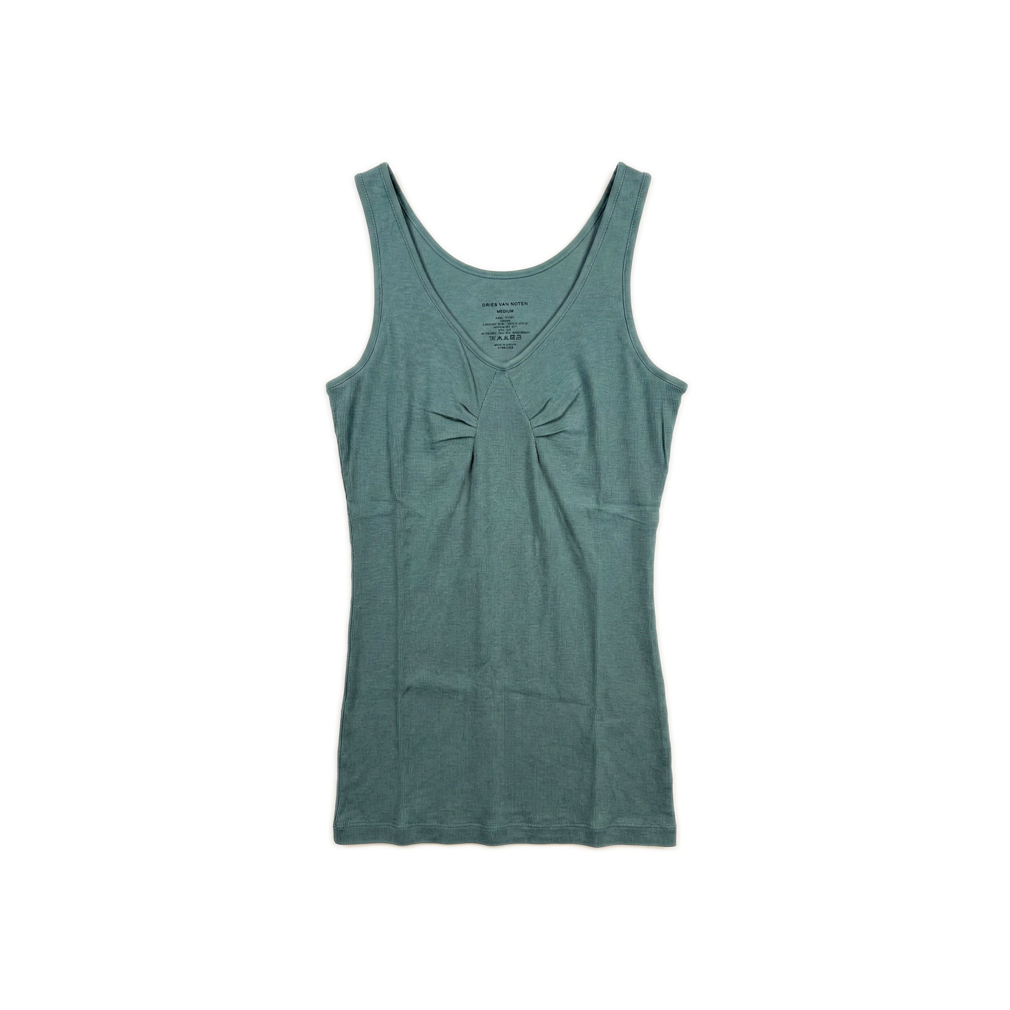 Ribbed Stretch Tank - Sage