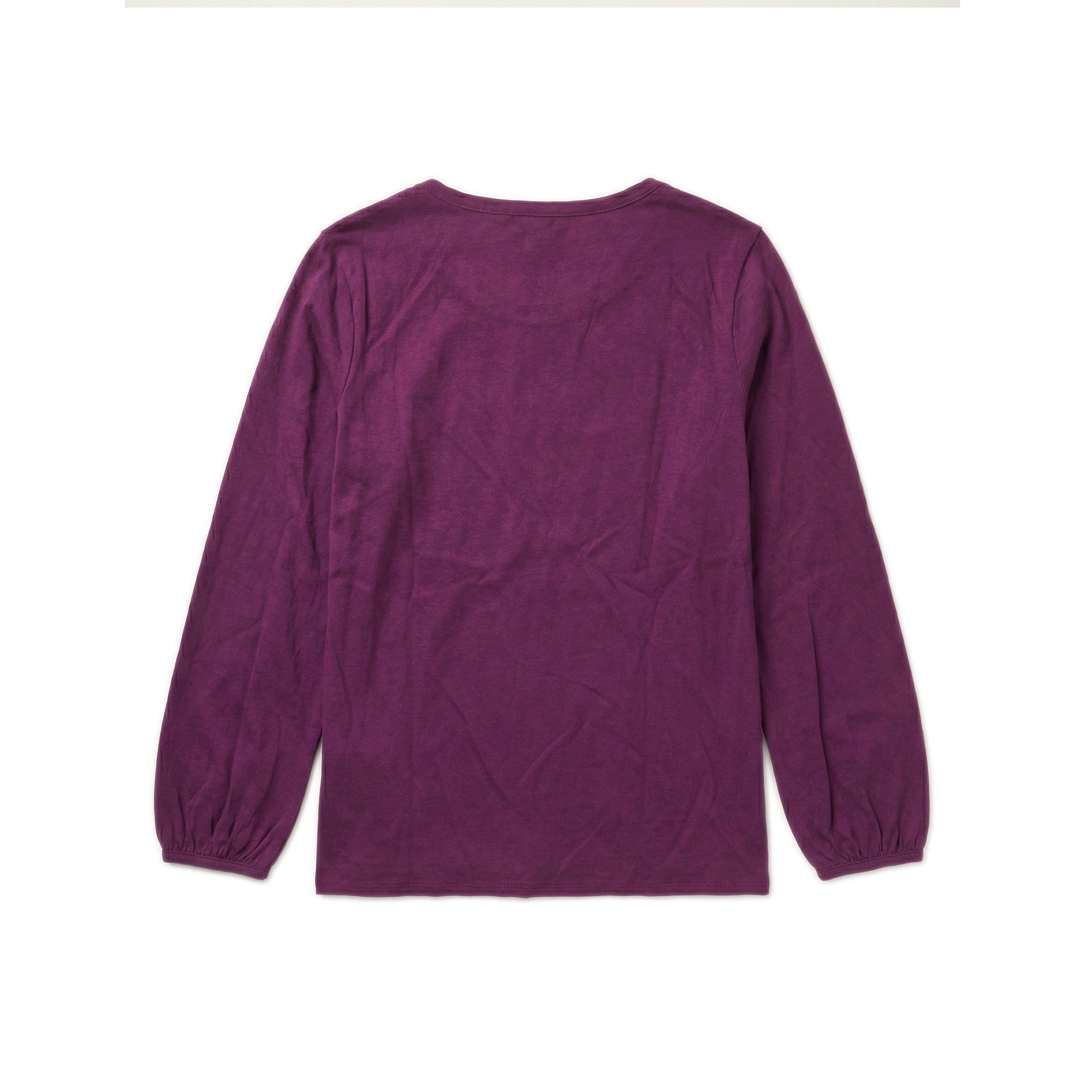 Bell Sleeve Gathered Long Sleeve - Magenta