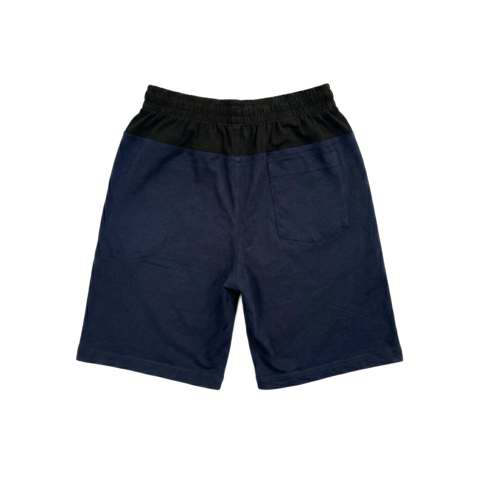 Two Tone Panelled Shorts – Black / Navy