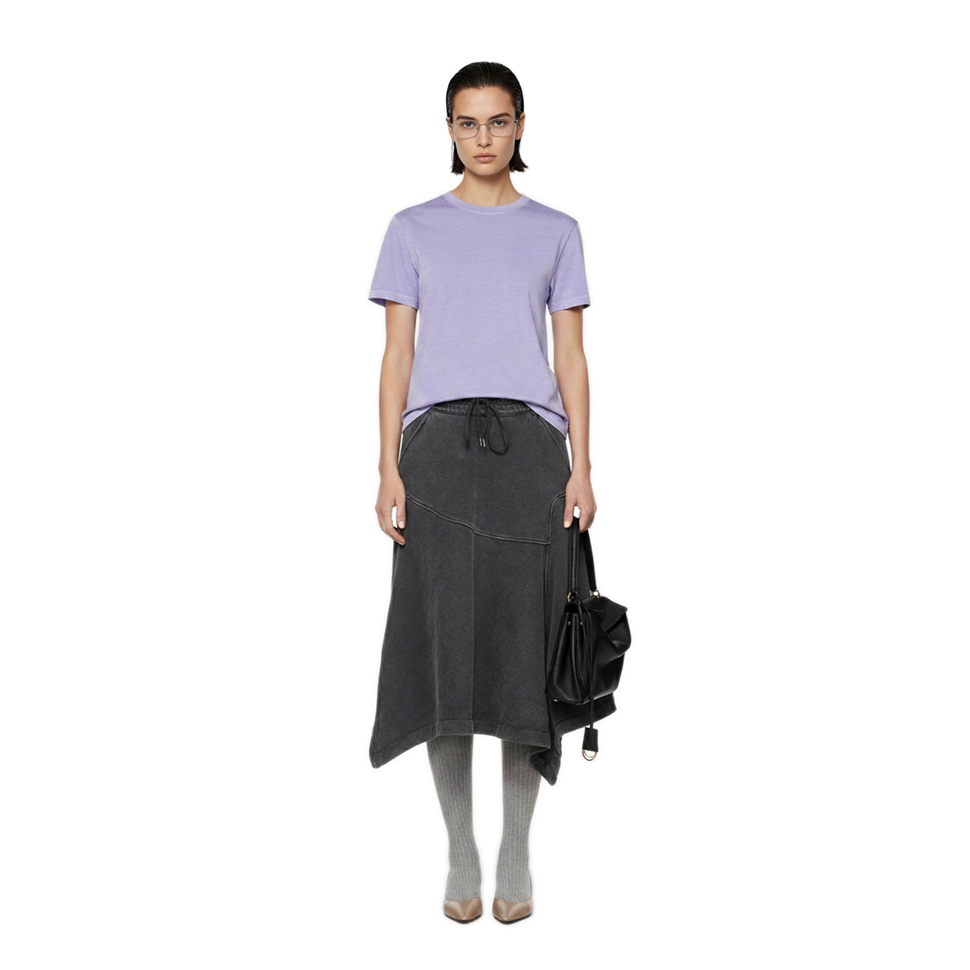 Line 10  T-shirt - Enzyme Washed Lilac