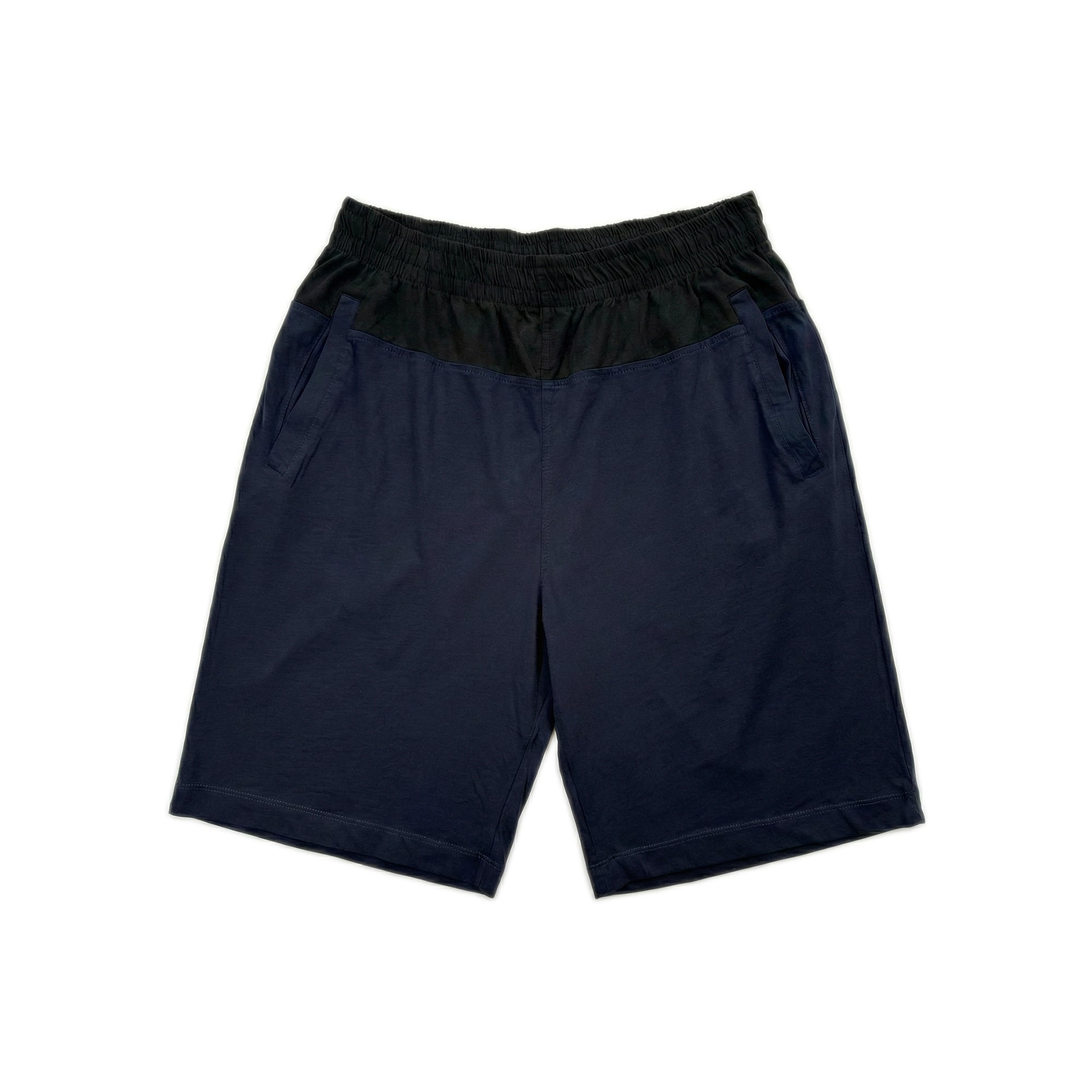 Two Tone Panelled Shorts – Black / Navy