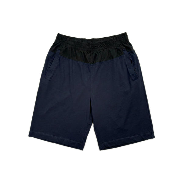 Two Tone Panelled Shorts – Black / Navy