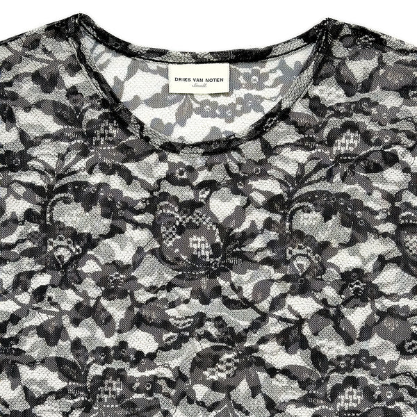 Floral Mesh Long Sleeve Top